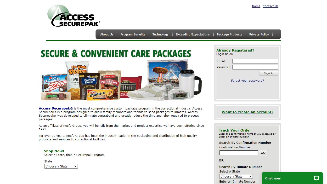 Access Securepak - Duval County Package Program - FL - Welcome